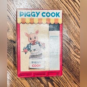 VINTAGE Piggy Cook Battery Operated Toy
